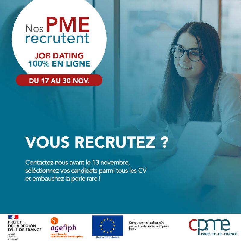 Nos PME recrutent avec la CPME