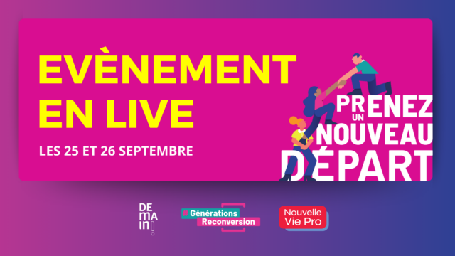 Générations Reconversion revient les 25 et 26 septembre 2026 à Paris. Découvrez le programme et les temps forts du salon.